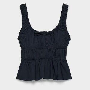 Sunday Best Helena Poplin Top - Admiral, size Small